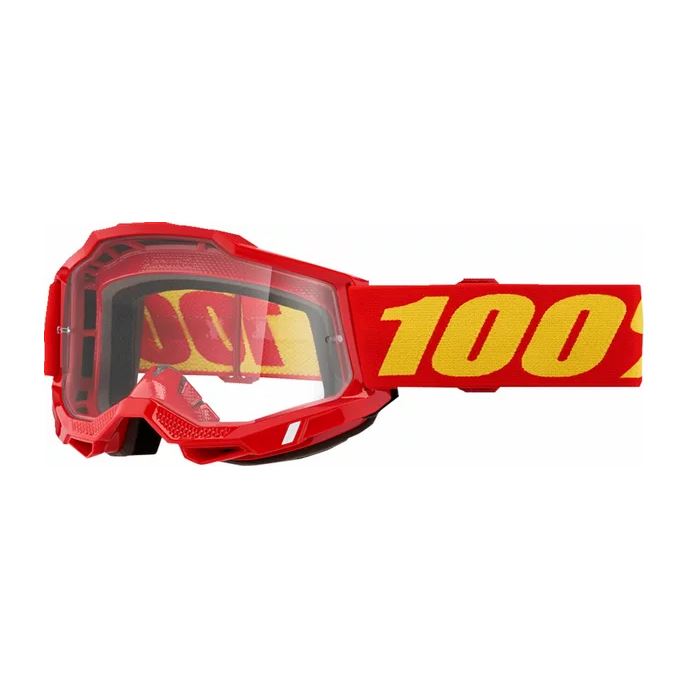 100% MX Goggles Accuri 2 OTG Red Clear